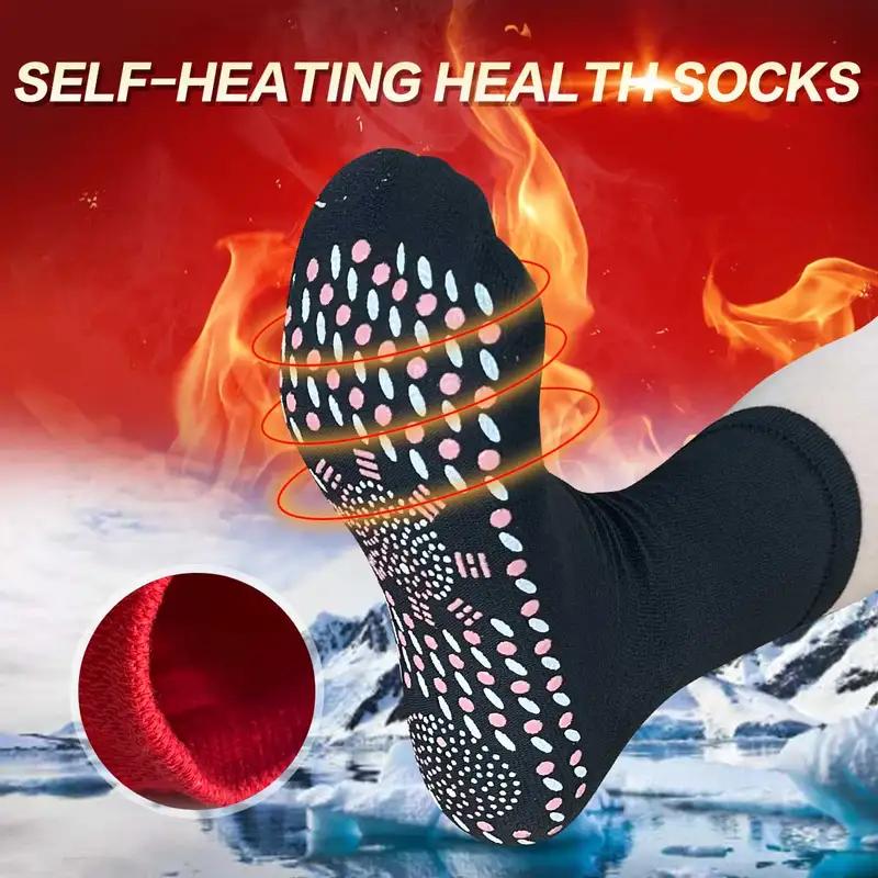 Heated Socks, Self Heating Socks for Men Women,Massage Anti-Freezing for Fishing Camping Hiking Skiing and Foot Warmer