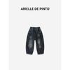French Arielle De Pinto Boys' and Girls' Pants, Autumn and Winter Style, Car and Airplane Design, Thickened Alpaca Wool Denim