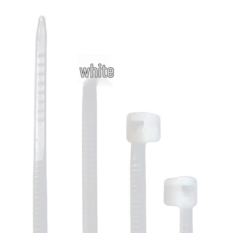Anxiaxia White Self-locking Nylon Cable Ties