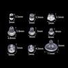 200-2000pcs/lot Clear Soft Silicone Rubber Ear Stopper Plugging Earring Back Ear Studs For DIY Earrings Jewelry Making Accessory