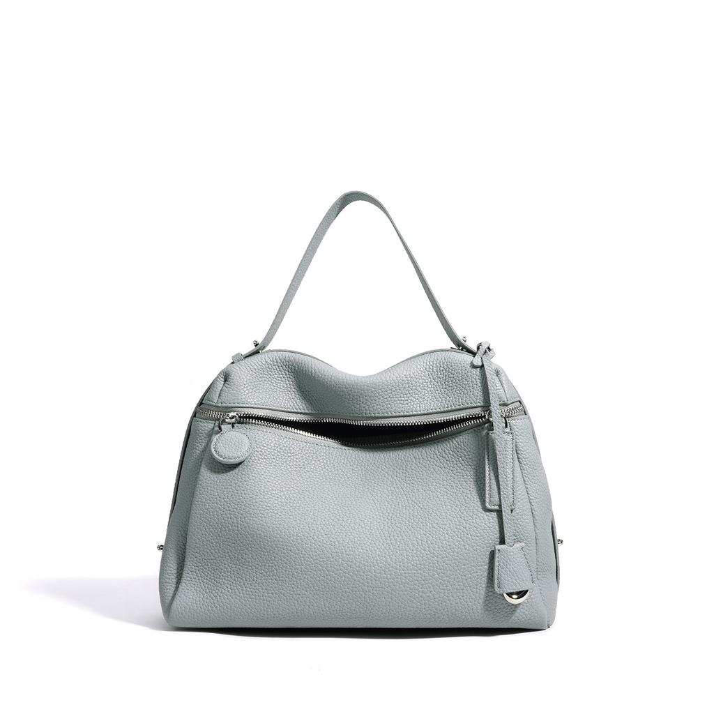 Soft leather texture bag women's 2026 early spring versatile mother bag solid color large capacity shoulder messenger handbag elements