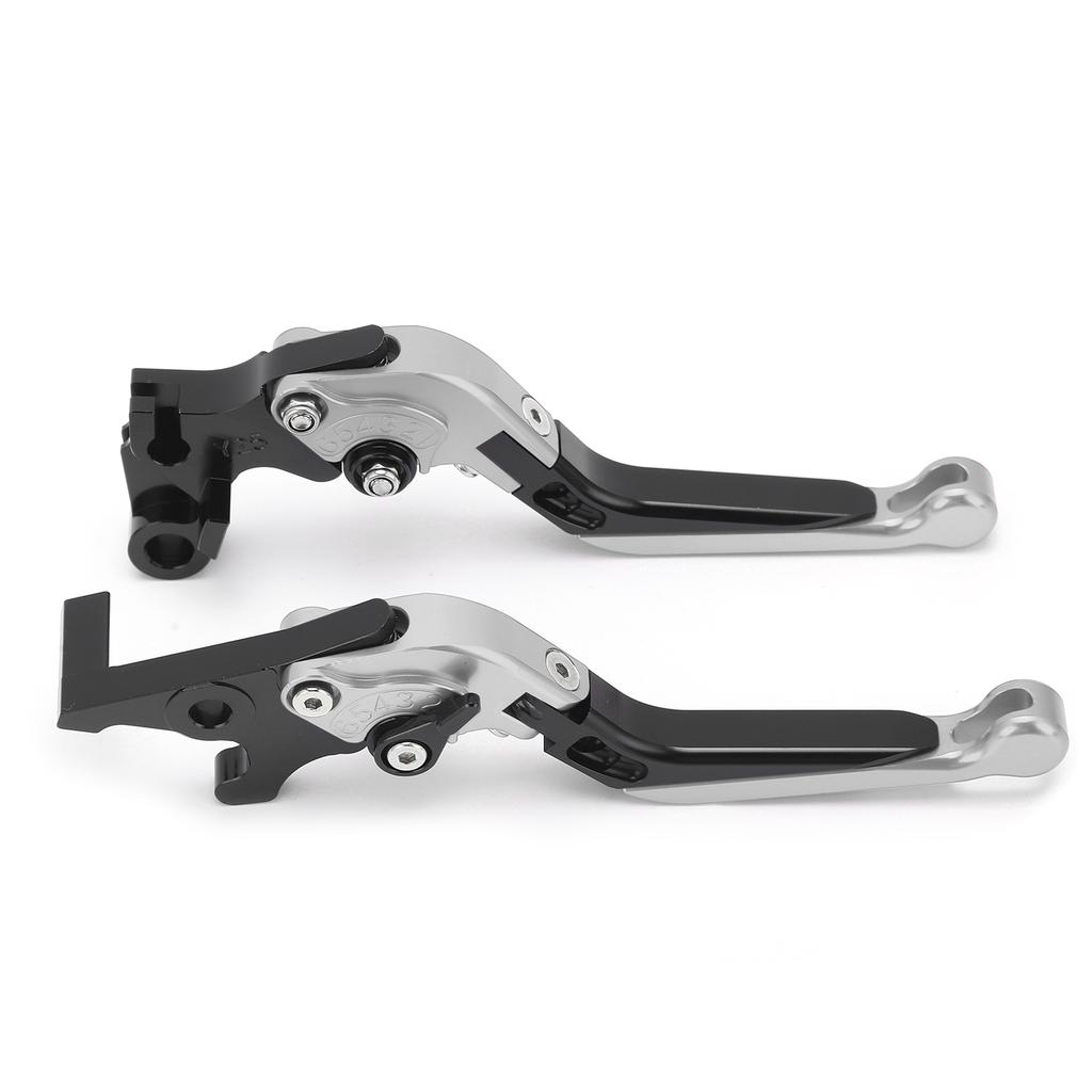 Adjustable Brake Clutch Levers CNC Aluminum Alloy Replacement for Yamaha MT25 MT‑03 R25 R3Silver