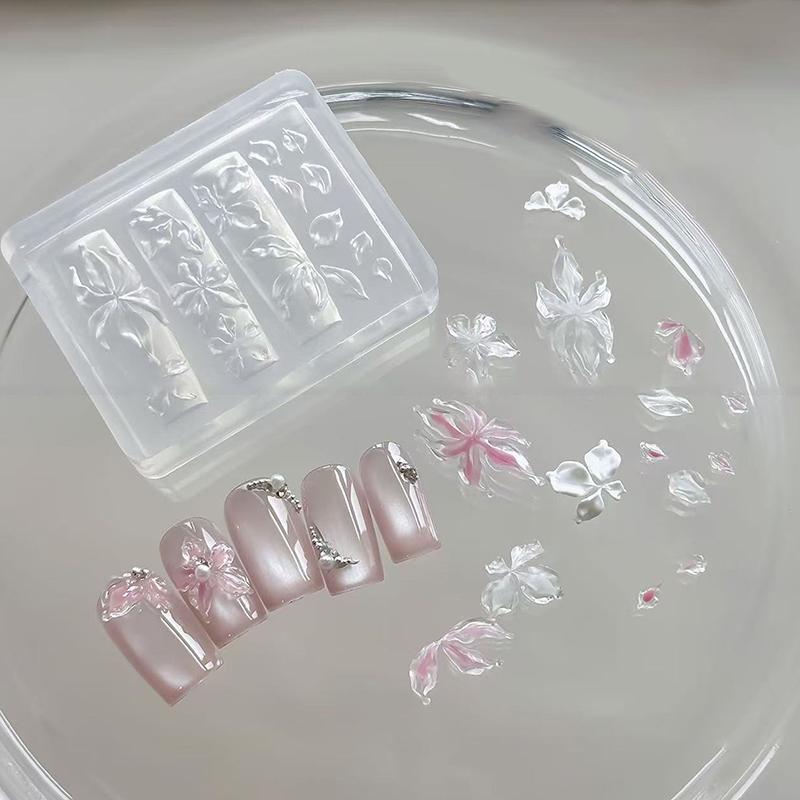 1 szt. Lilia Kwiat Muszla Koncha Koral Rozgwiazda 3D Akrylowy Formularz do Paznokci Dekoracje Paznokci DIY Silikonowy Formularz do Manicure Formularz do Paznokci