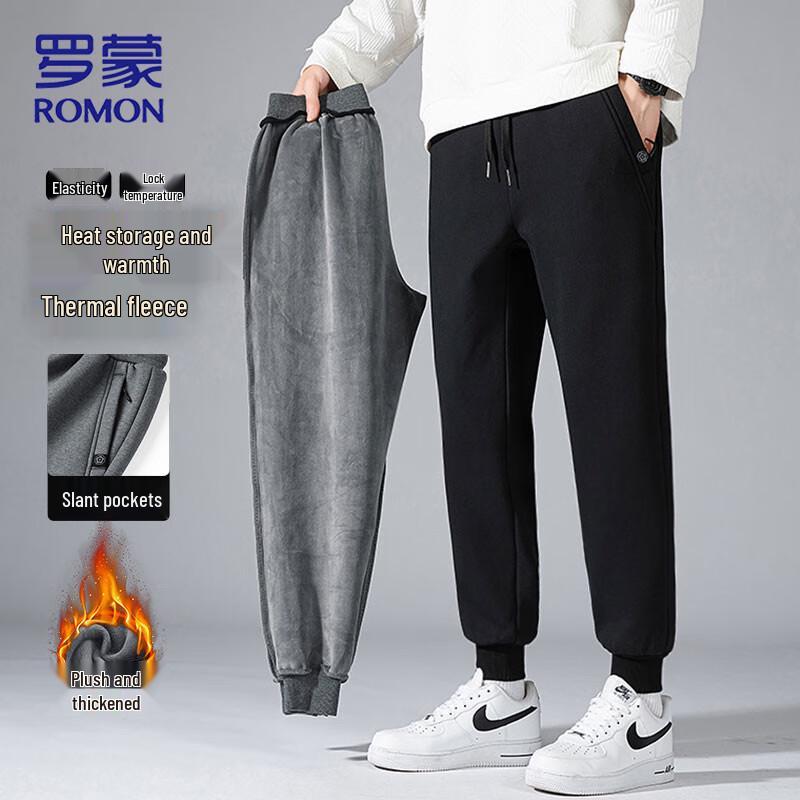 

ROMON Мужские флисовые зимние джоггеры свободного кроя 4XL