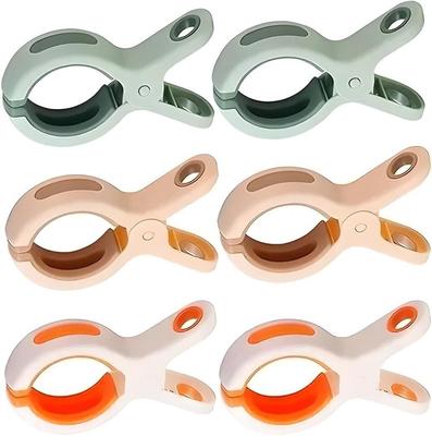 3/6 Pcs Beach Towel Clips Pegs Strong Grip Non-Slip Travel Holiday Sunbed Chair Pegs