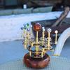 25.4 Cm Luxury Decor Piece for Book Shelves Brass and Steel Orrery A Functional Model of the Solar System with Multi Celestial Bodies