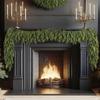 Artificial Cedar Garland Real Touch Winter Pine Garland for Mantle Holiday Atmosphere Props Party Supplies Mantle Fireplace Wall