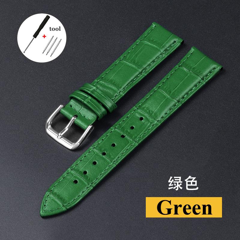 Echtlederarmband aus Rindsleder für Seiko für Tissot Herren- und Damen-Universal-Uhrenarmband 12 13 14 15 16 17 18 19 20 21 22 24mm