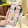 Dirt-resistant Wristband Phone Case For Meizu 15/15 Lite Anti-knock Durable Silicone Anti-dust Cartoon Soft Case Cute