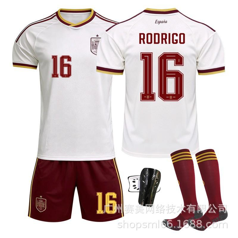 World Cup Spain Away No. 19 Yamal Football Jersey 17 Williams Meijia Mpedri