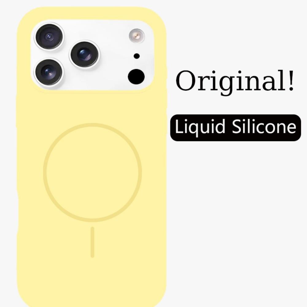 High Quality Dopamine Liquid Silicone Case for IPhone 17 Air 16 15 14 Plus 13 12 Pro Max Skin Feel Magnetic Wireless Charg Cover
