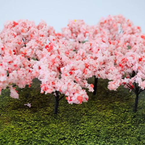 Asuniko Diorama Model Wood, Set of 10, Miniature Materials, 6cm (Cherry Blossom)