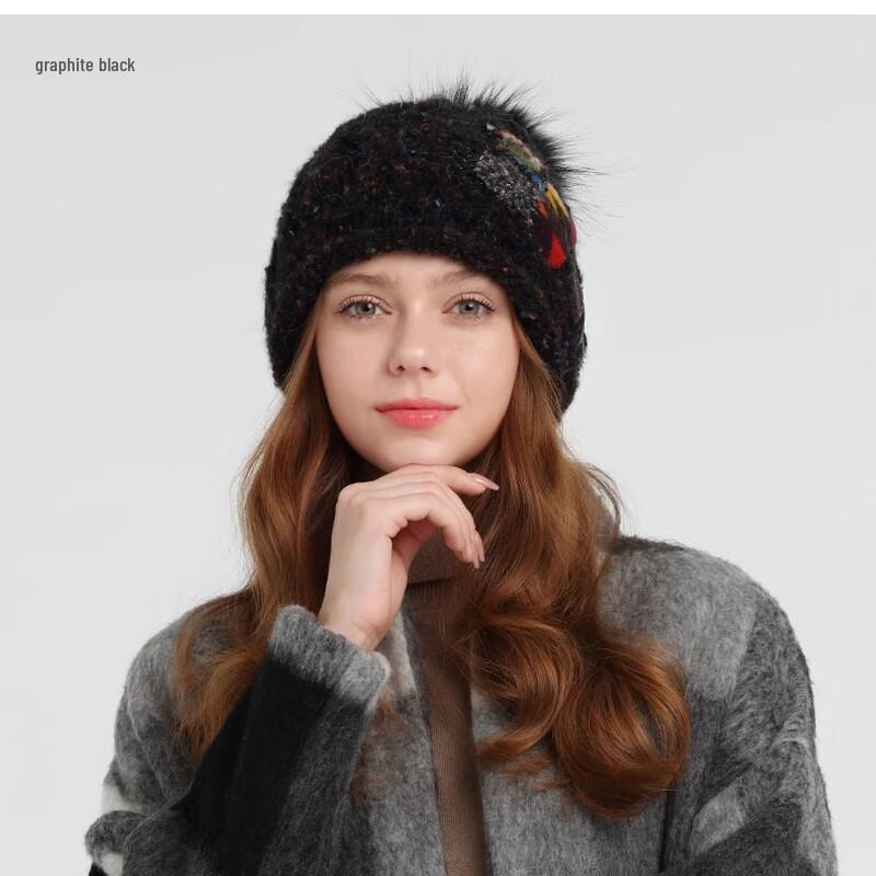 

Kenmont Pompom Knit Beanie Hat for Women 58cm