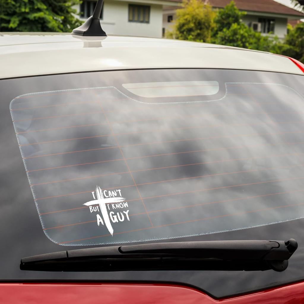 I Can't But I Know A Guy Car Stickers Waterproof Body Windshield Window Trunk Vinyl Decals Decoration Refit  Auto Accessories