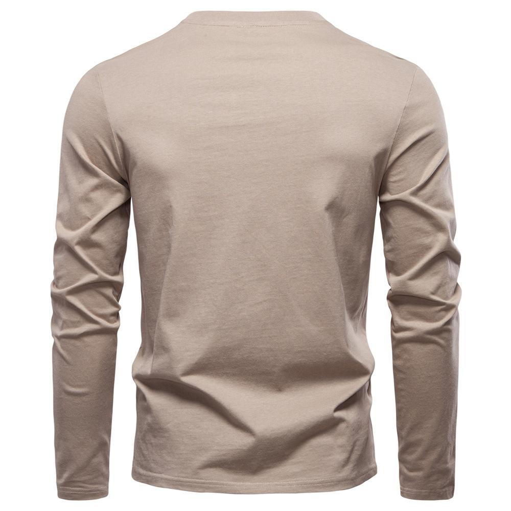 Polo Ralph Lauren 2025 Høst Ny Herre Broderi Casual V-hals Langermet T-skjorte Slim Fit Base Skjorte Ren Bomull T-skjorte Topp for Menn