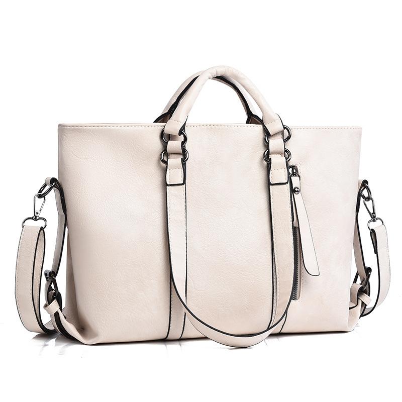 

Tote bag large capacity women s retro fashion messenger women s shoulder bag commuter premium tote bag брудно-білий