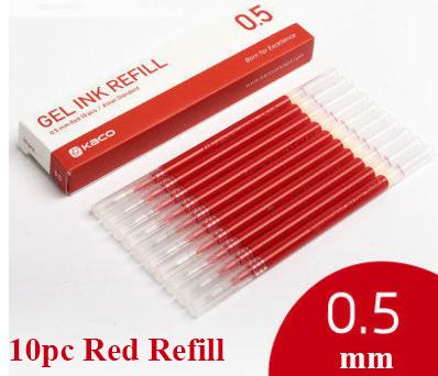 Kaco Metal Gel Pen 0.5MM Black Ink Refills Luxury Ballpoint Pens Business Signature Stylos Pen Holder Design Stationery Supplies