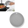 Silicone Trivet Mats Heat Insulation Round Pot Holders Anti Slip for Kitchen Dining Table Countertops
