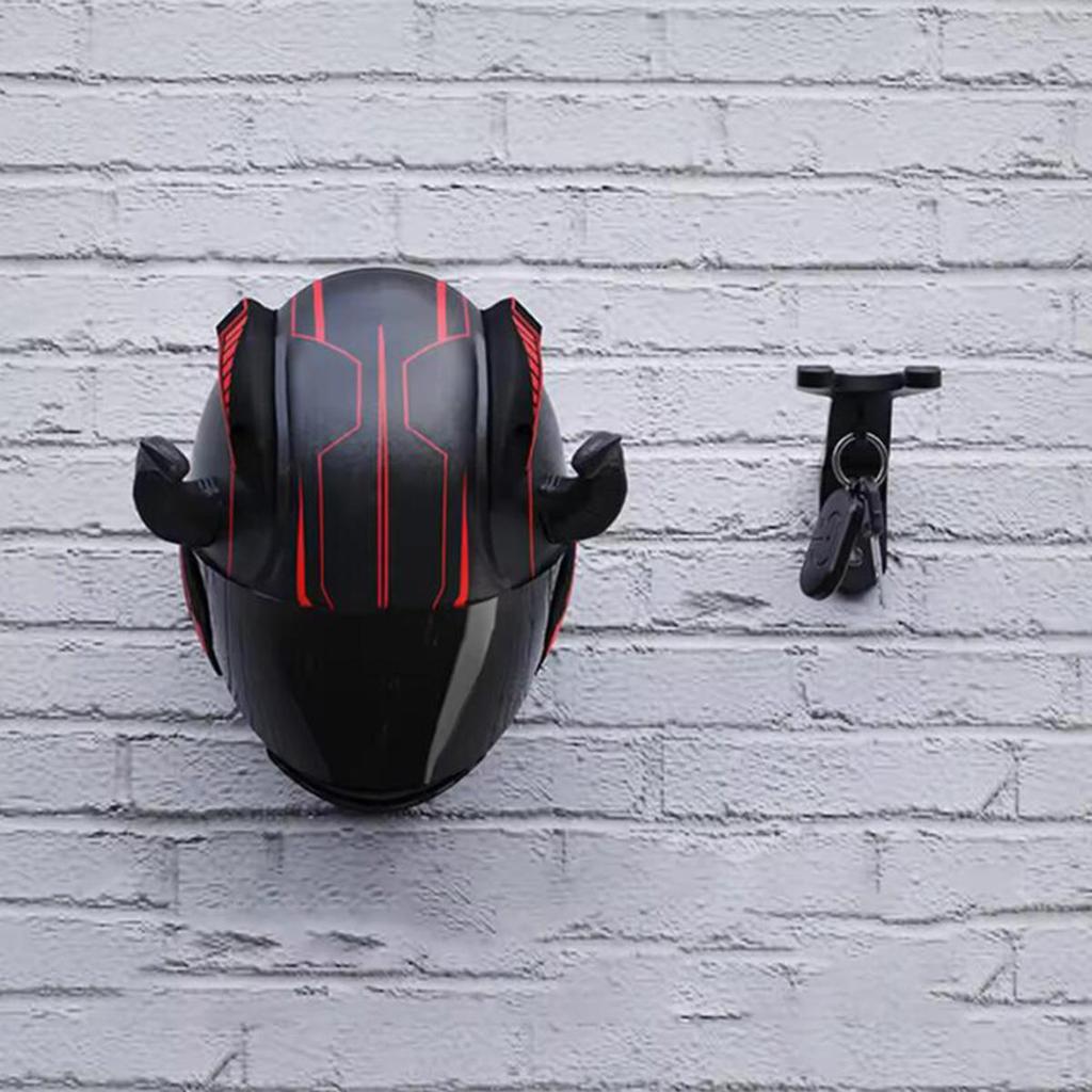 Bike Helmet Rack Wall Mounted Helmet Can Be Hung Without Punching Hat Storage Holder Motorcycle Safety Hat Hanging Rack Hook