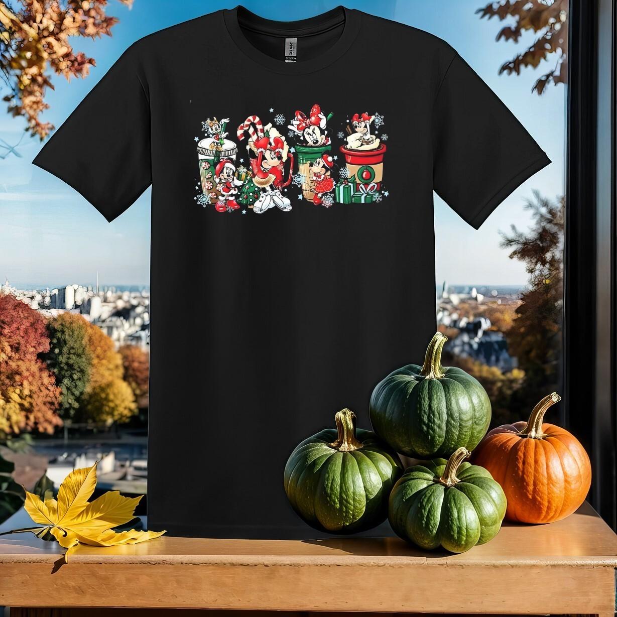 Christmas Minnie Mouse T-shirt T shirt Men Women Unisex Tshirt SY41 M