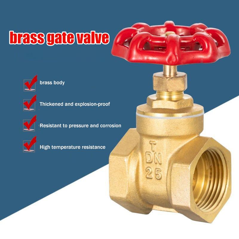 Versatile Brass Gate Valve with Female Thread 1/2" 3/4" 1" for Enhanced Plumbing Operations