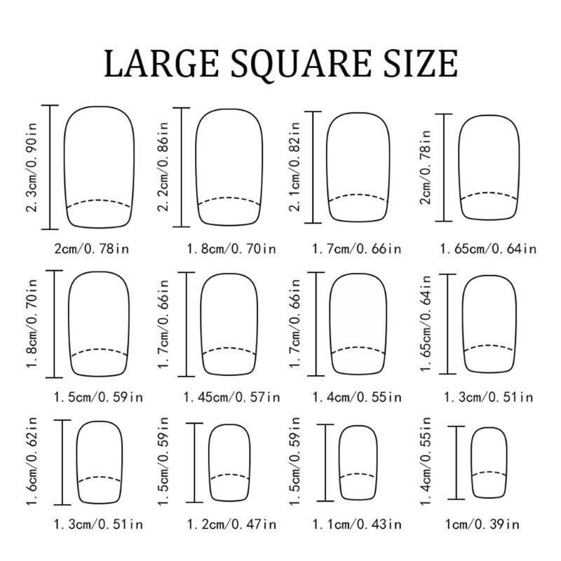 Christmas French Glittering Art Short Fake Nail With Snowflake Cane Design No Tools Needed ABS Materials