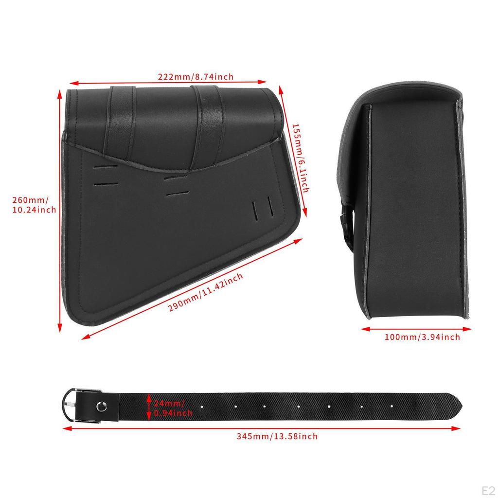 2Pcs Motorrad Sattel Tasche Seite Werkzeug Gepäck Einfache Installation Schwinge