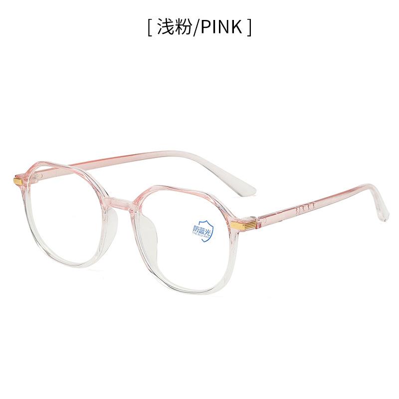 Gjennomsiktig datamaskinbrilleinnfatning Kvinner Menn Antiblått lys polygon briller Blokkerende briller Optisk brillebrille