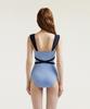 Ageunel My First Monokini_Dusty Blue