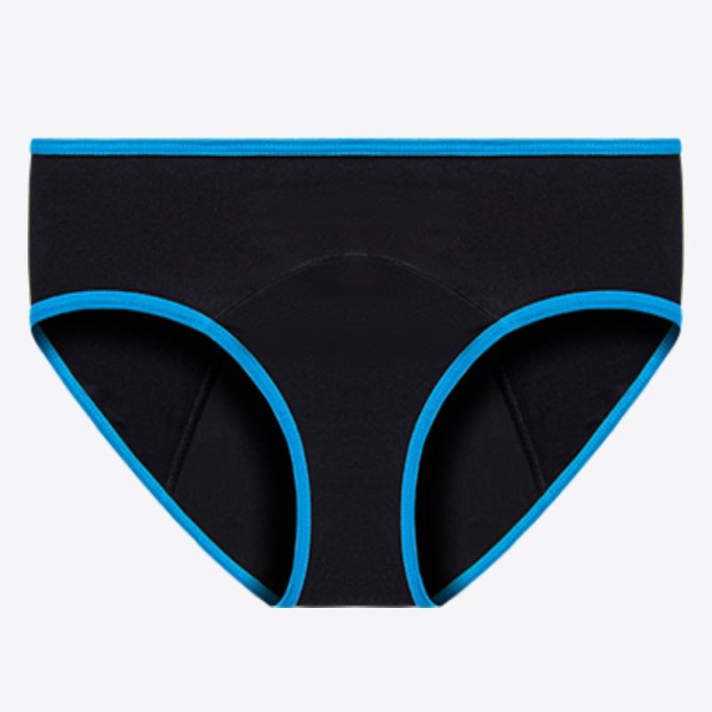 Low-Waist, High-Absorbency Colored Edge Menstrual Underwear for Women
