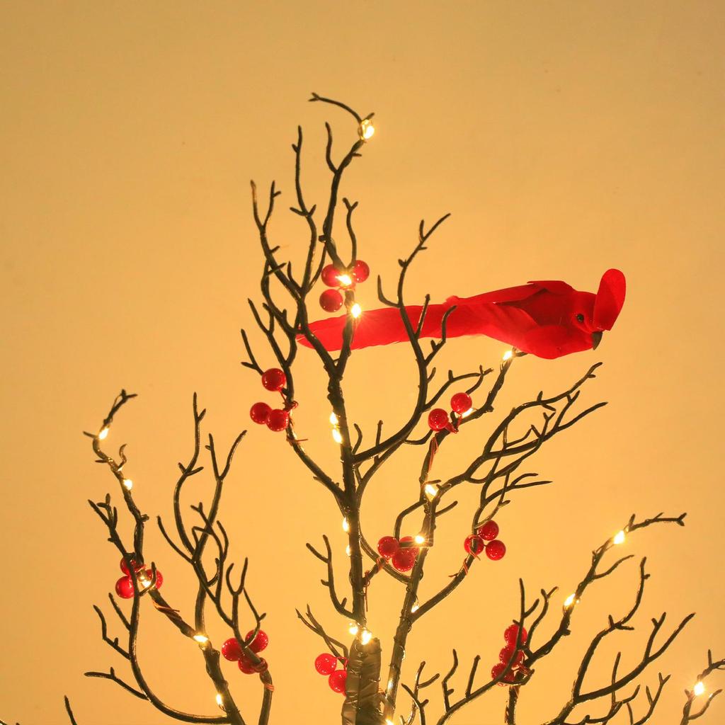 Popular Red Bird String Lights for Holiday Decor, Perfect for Living Room & Bedroom Ambiance