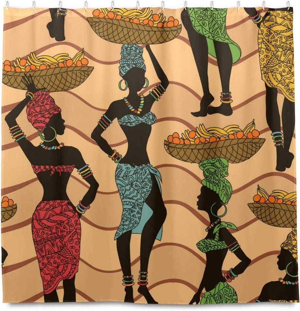 Funny raccoon shower curtain, animal themed pattern printed durable waterproof shower curtain bathroom decoration, 12 hooks