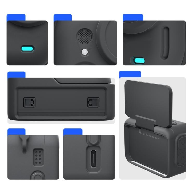 Silicone Protective Case for GO Ultra Panoramic Sports Camera Dustproof Protective Cover Lens Cover Protective Sleeve