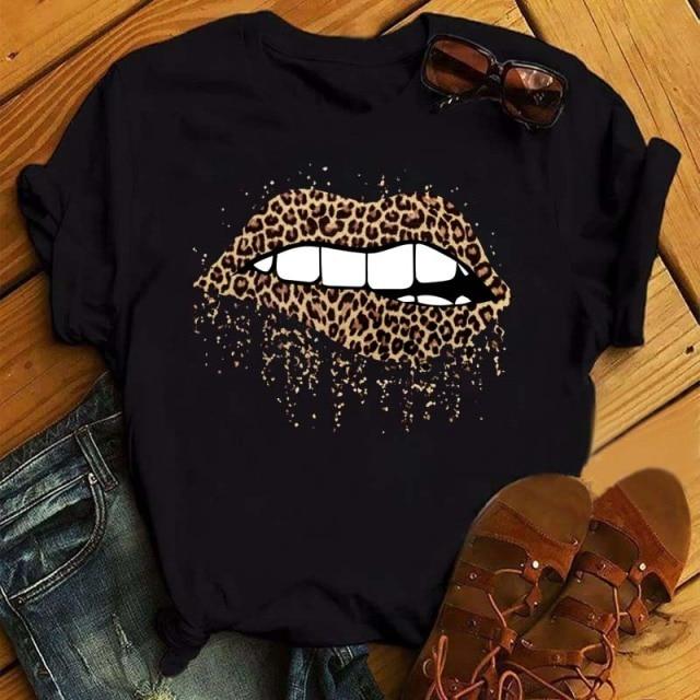 Big lips t shirt Clearance