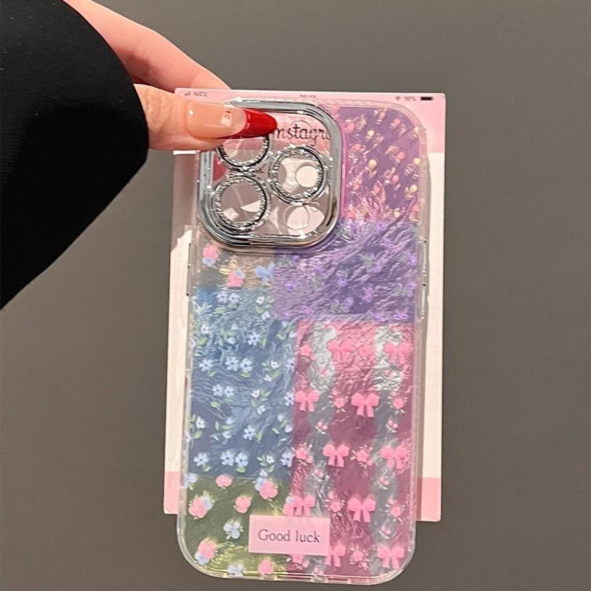 

Fine Hole Glacier Pattern Mobile Phone Case Internet Celebrity Goddess Frosted All-inclusive Couple Cooling Frosted Translucent Simple Style For iPhone 17PROMAX