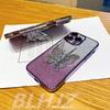3D Butterfly Phone Holder Bead bracelet Glitter Case for Xiaomi Redmi 15C 15 14C 13C 13X Note 15 14 13 Pro Plus 14S Stand Cover