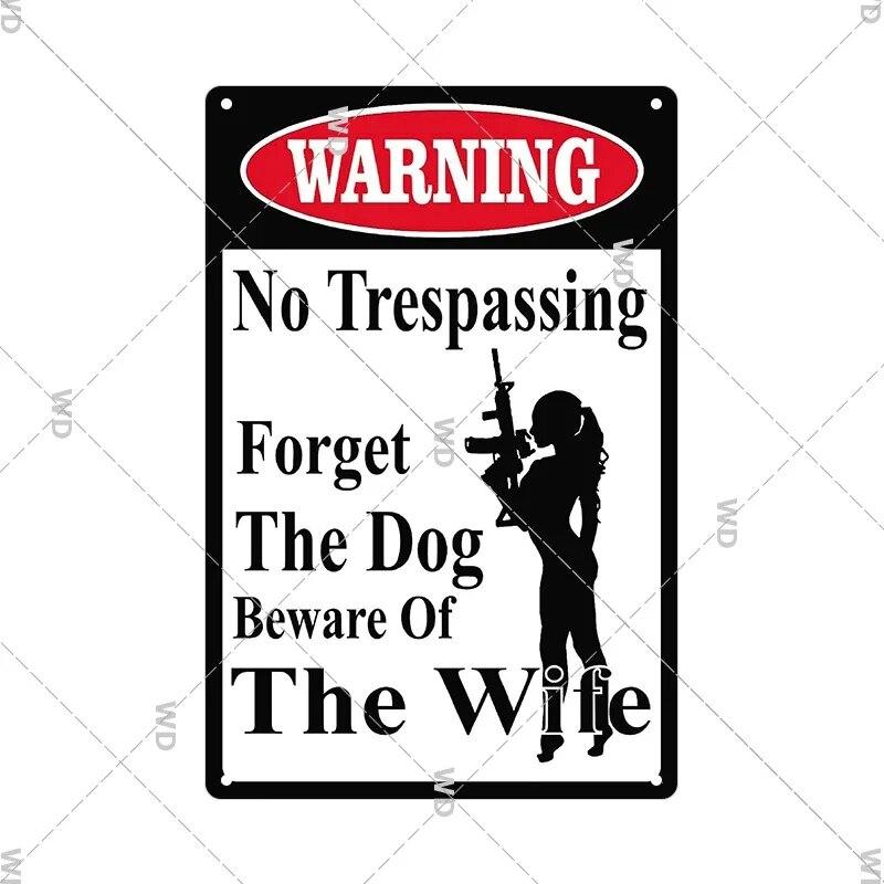 Warnung Metallschild Vintage Plakette Metall Vorsicht Bereich 51 No Trespassing Retro Garten und Hof Vorsicht Blechschild Garage Park Dekor