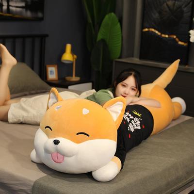 Lalka Shiba Inu pluszowa zabawka leżący pies lalka pies lalka szmaciana uspokajająca dla dzieci i niemowląt prezent na urodziny dla dziewczynki