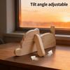 Rotatable Tail Cat Shape Photo Frame Adjustable Angle Kitten Wooden Photo Holder  Memorial Gift