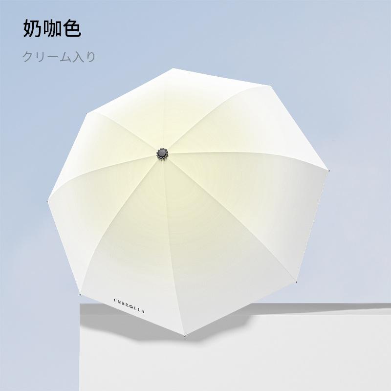 Parasol lady advanced sense gradual change automatic three-fold umbrella wind sun umbrella sun protection UV protection