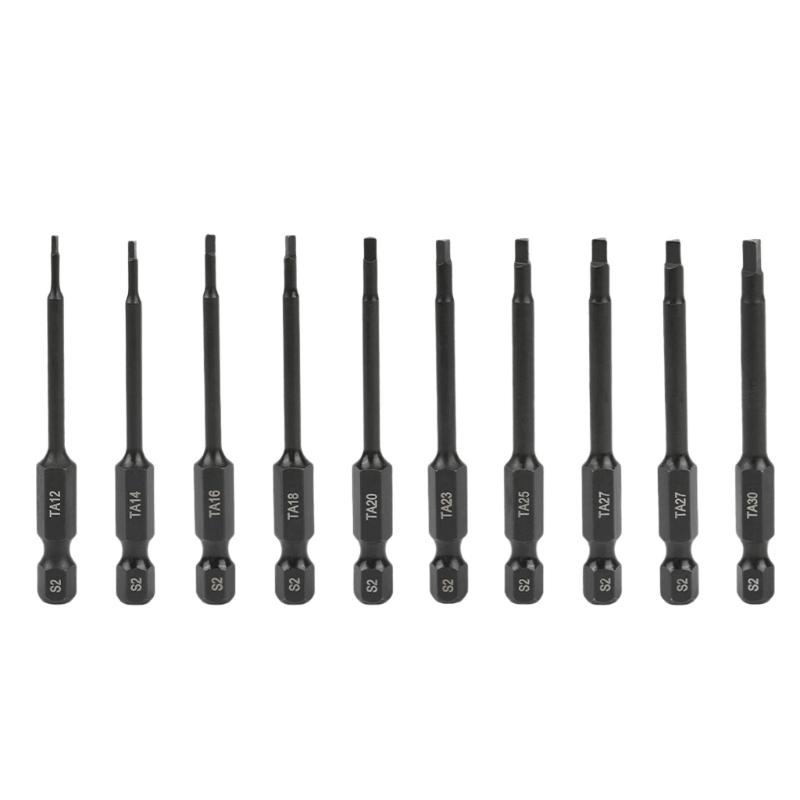 

High Performances Metal Screwdriver Bits Tips Featuring Antislip Grip & Magnetic Retention Suitable For Secure Fastening