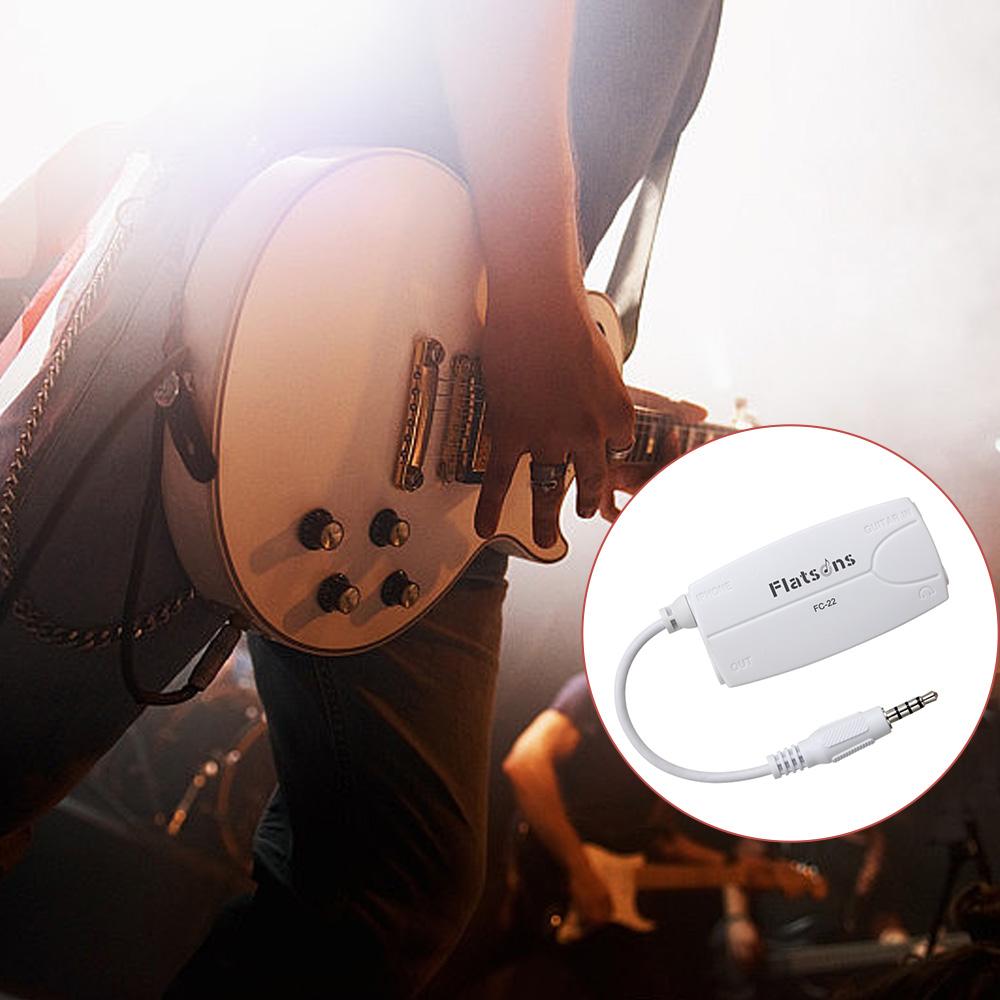 FC 22 Electric Guitar Converter 6.35mm Effects Interface Adapter 3.5mm Headphone Connector Electric Guitar To