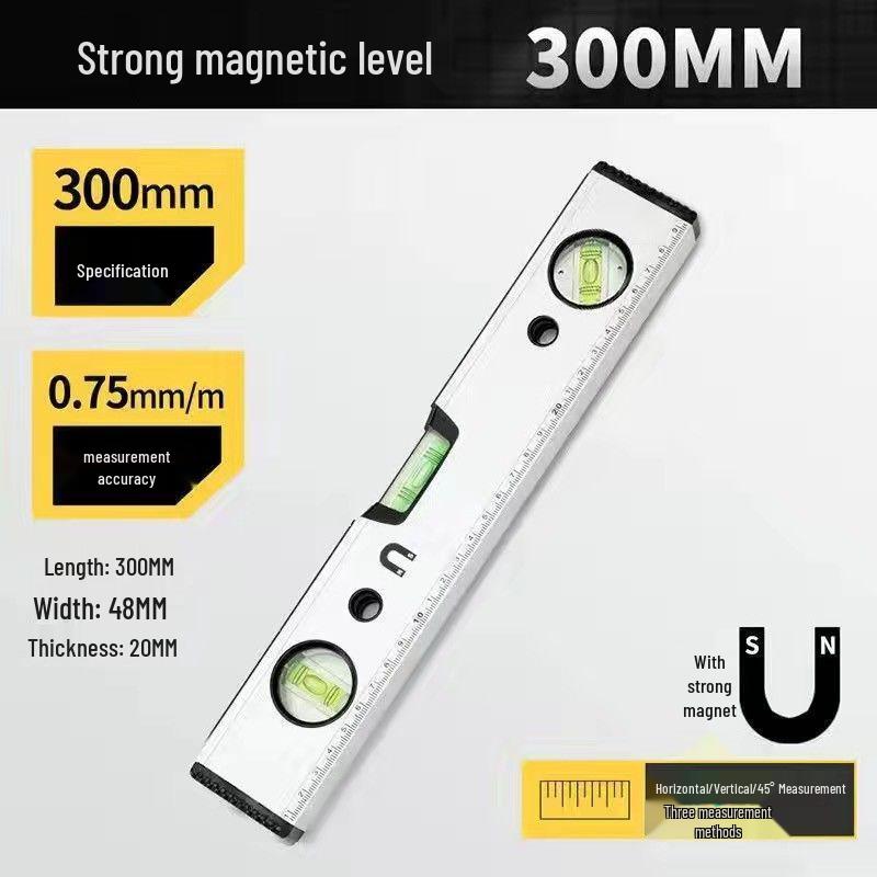 High-Precision Magnetic Aluminum Spirit Level Tool for Accurate Measuring and Balance.