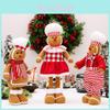 Creative Holiday Gingerbread Man Doll With Chef Hat And Expandable Features For Festive Decor