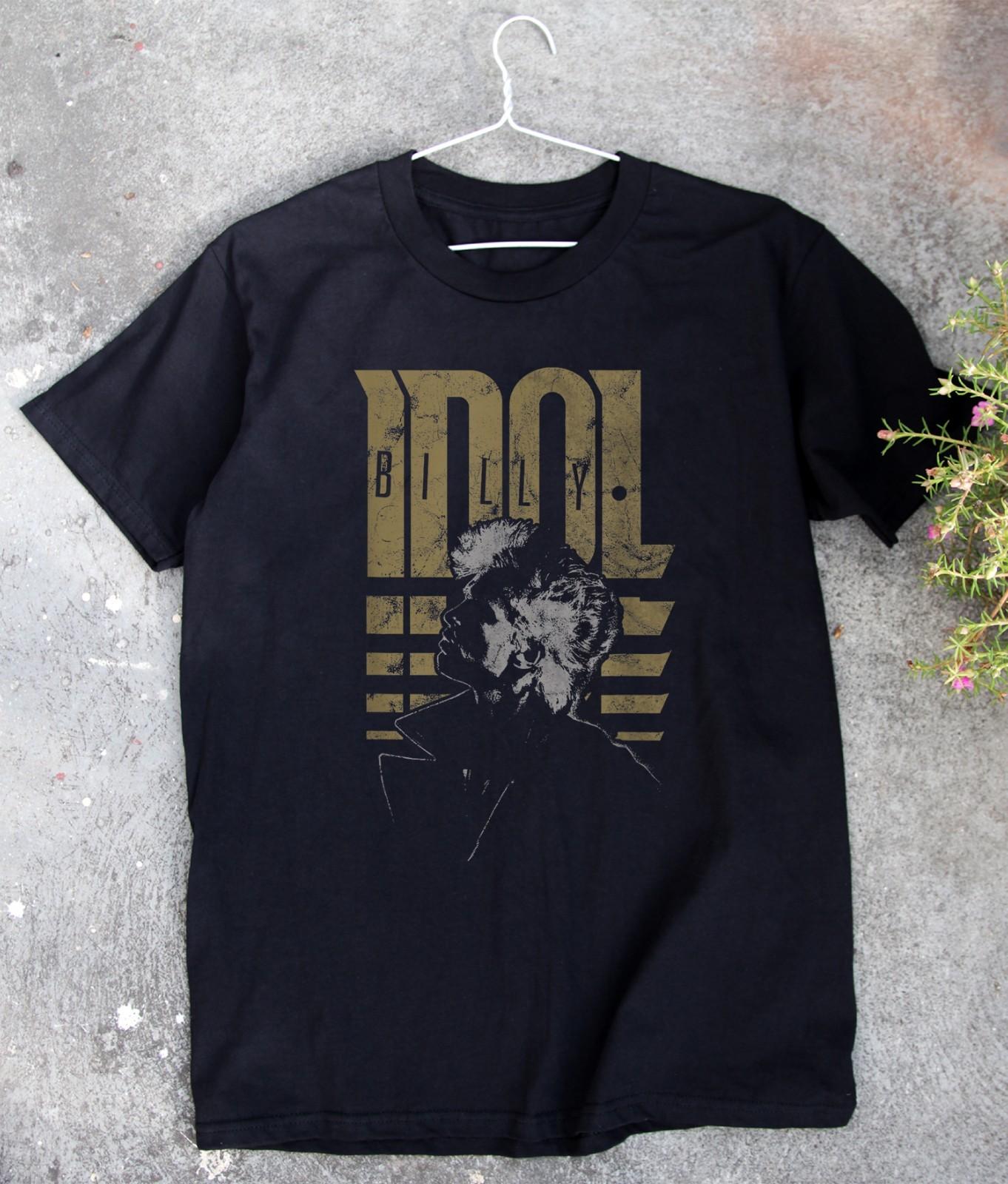 HOT! Billy Idol Profile Graphic Unisex Cotton T-Shirt Size S-5XL L