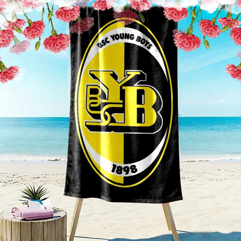 BSC Young Boys Print Beach Towel, Large Soft Quick Dry Towel for Beach Camping Swimming