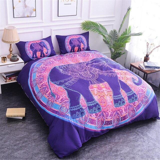 Homesky Bedding Set Elephant Pattern Duvet Cover King Queen Size Boho Quilt Bedclothes Comforter At Affordable S Free Real Reviews With Photos Joom Homesky Bedding Set Elephant, Super King Size Elephant Bedding