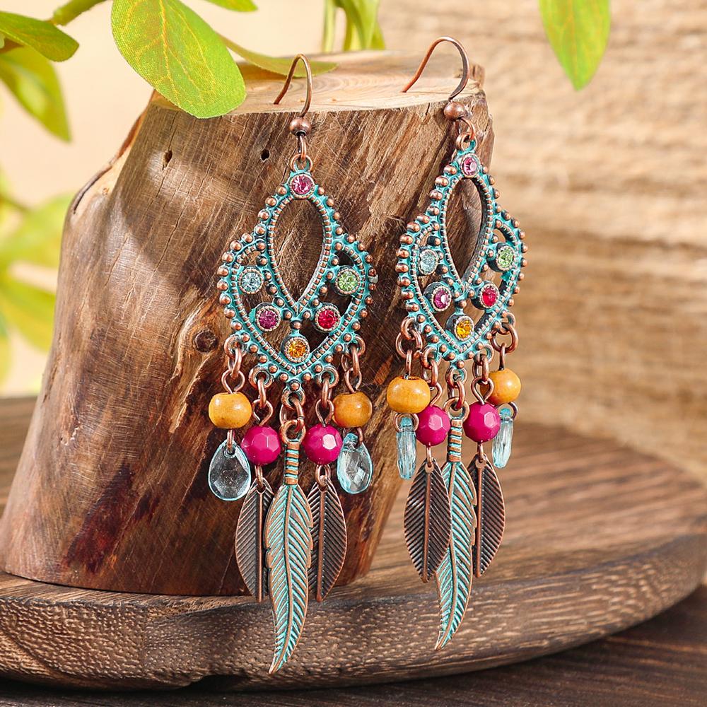 

Бохо Винтажные Висячие Серьги для Женщин Отпуск Придворный Стиль Дизайн с Кисточками Повседневная Носка Пляжная Вечеринка Декор Универсальные Подарки