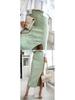 Elegant Ribbed Knit Slit Midi Skirt for Women - Summer Style