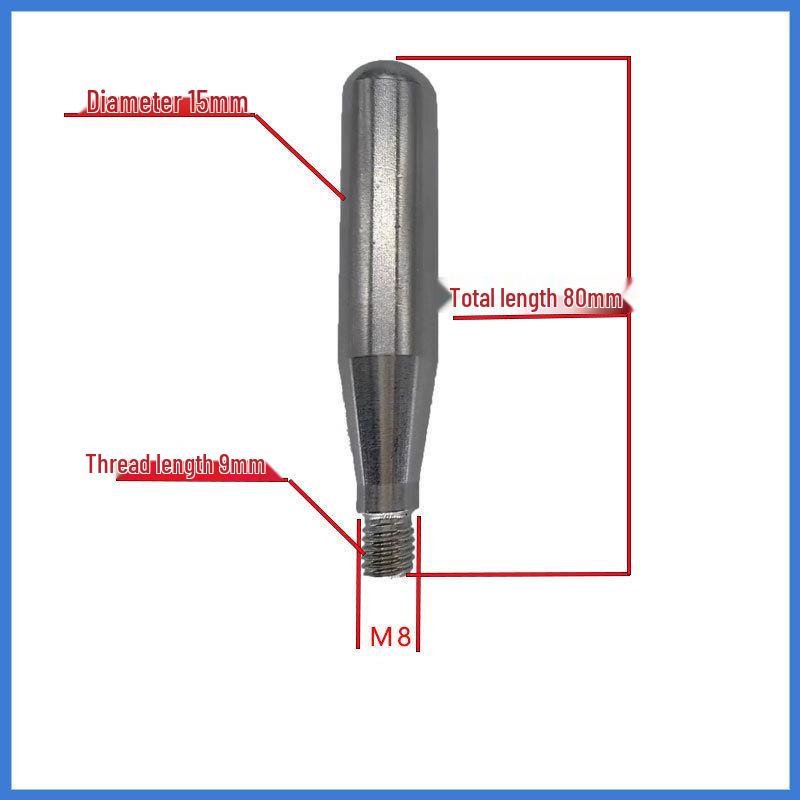 Double-Ended Threaded Stainless Steel Drill Handle Lever
